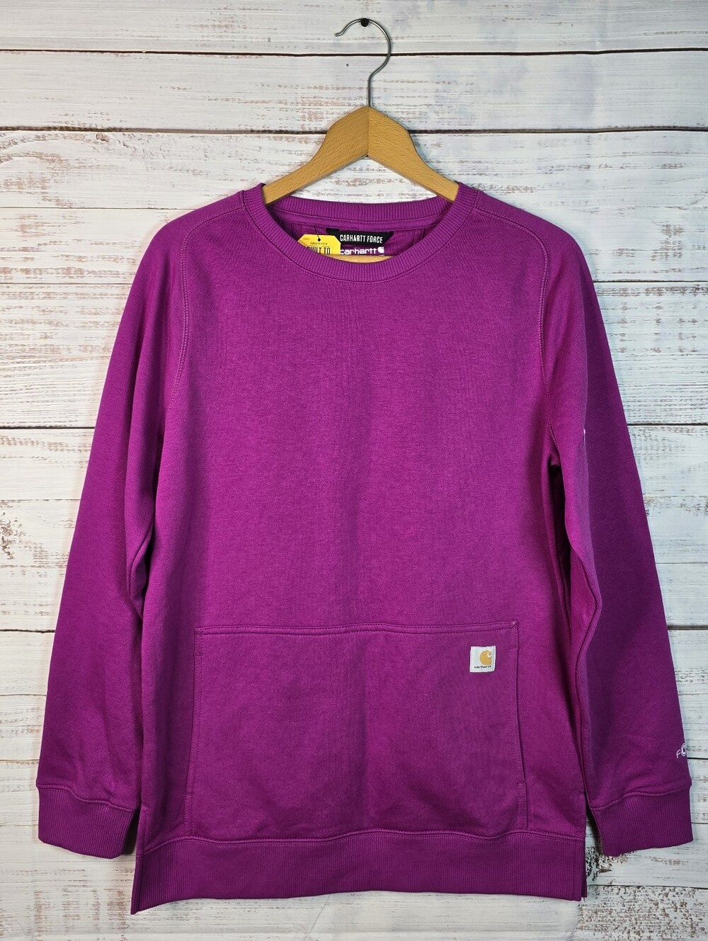 Carhartt Force Women’s Relaxed Fit Lightweight Sweatshirt Pink Medium NWT
